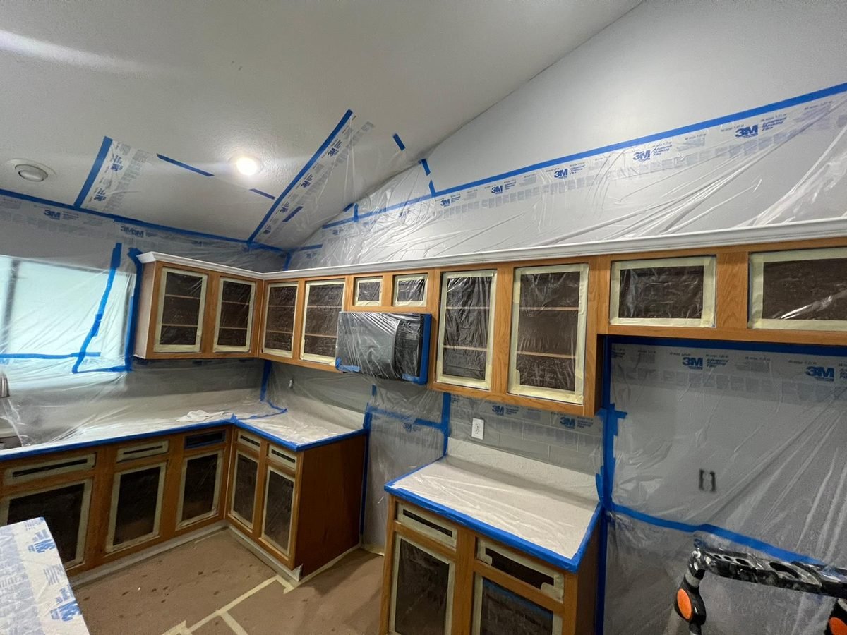 Kitchen cabinet painting