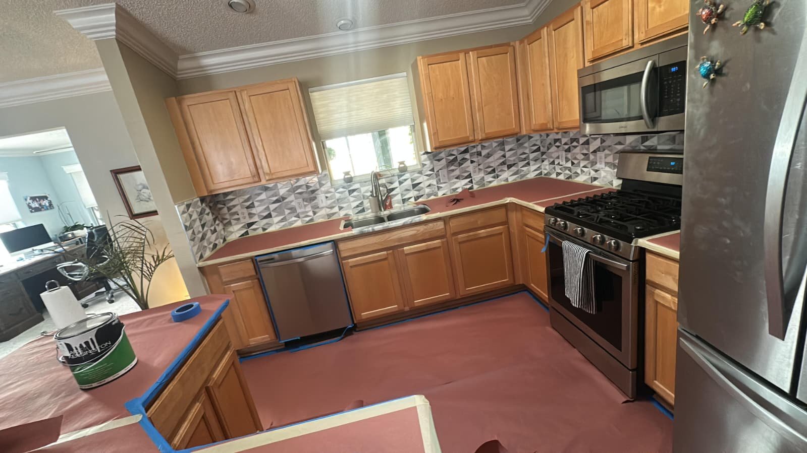 Kitchen cabinets - before refinishing
